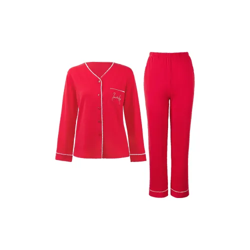 ALDOLA Красный Женские Женские Пижамные комплекты