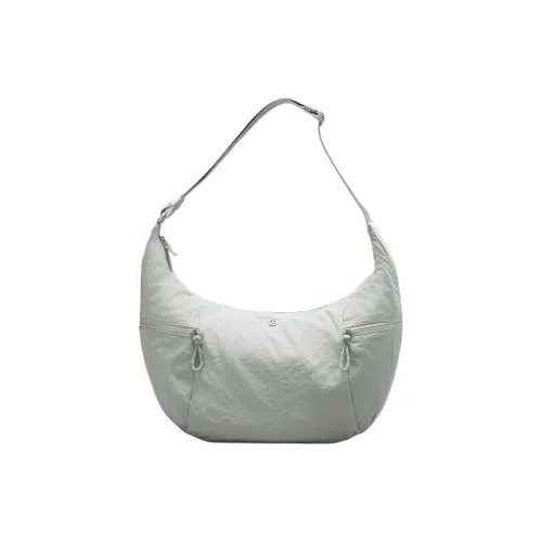 lululemon Полиэстер Сумка через плечо Сумка на плечо Большая Женская Нефритовый Серый