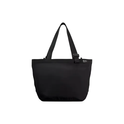 lululemon Водонепроницаемая ткань Тоут Сумка Сумка для покупок Сумка унисекс черного цвета