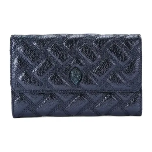 Kurt Geiger London Lambskin Wallet Shoulder Bag Women's Blue