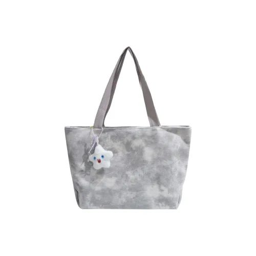 RIVMIND Вельвет Тоут Сумка Сумка для покупок Сумка на плечо Женская Серый Фиолетовый Синий