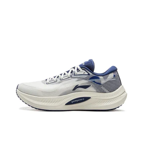 LINING Yueying 4 Устойчивый к истиранию Легкий Отскок Низкий Топ Повседневные Беговые кроссовки Мужские Белый Синий