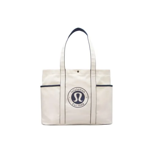 lululemon Холщовая сумка Сумка на одно плечо Унисекс Белый