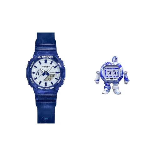 CASIO G SHOCK Collection Кварцевый механизм Смольный ремешок Часы Мужские Синий циферблат