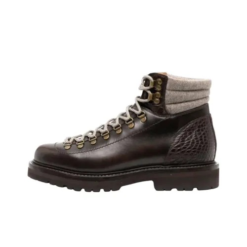 BRUNELLO CUCINELLI Ботильоны Мужские Умбра