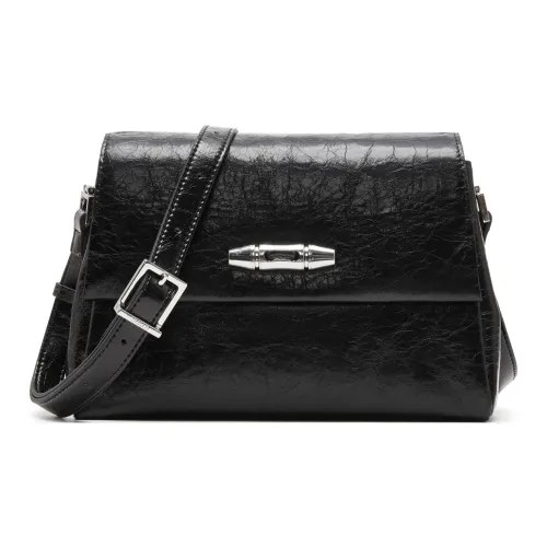 Staccato Сумка через плечо из коровьей кожи среднего размера Женская Обсидиановый черный Кремовый бежевый