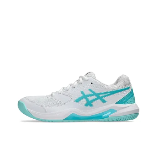 Asics Гель Dedicate 8 Low Топ Кроссовки для тренировок Женские Белые Синие