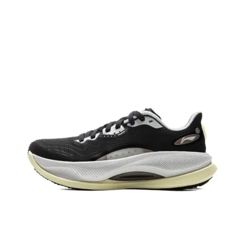 LiNing Yueying 4PRO Амортизация Противоскользящий Отскок Низкий Топ Повседневные Беговые кроссовки Мужские Черные