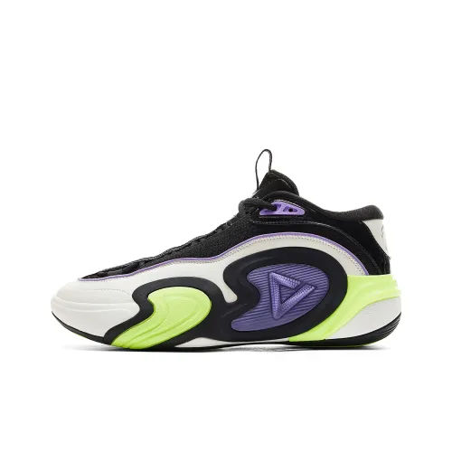 PEAK Баскетбольные кроссовки Low Топ Черный Белый Фиолетовый Мужской