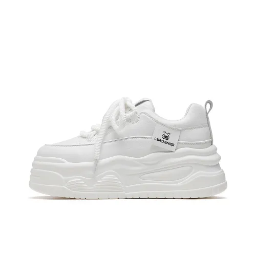 CARDANRO Маленький размер Лазурь Vegetables Низкие кроссовки для скейтбординга Женские Белые