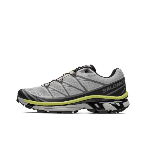 SALOMON XT 6 Slip-Resistant и Дышащий Верх Низкая Подошва Беговые Кроссовки Унисекс Темно-Серый