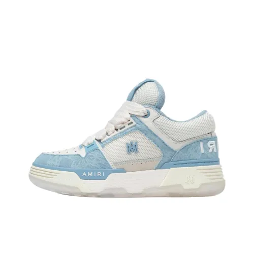 AMIRI MA 1 Low Топ Скейтборд Кроссовки Женские Синие Белые