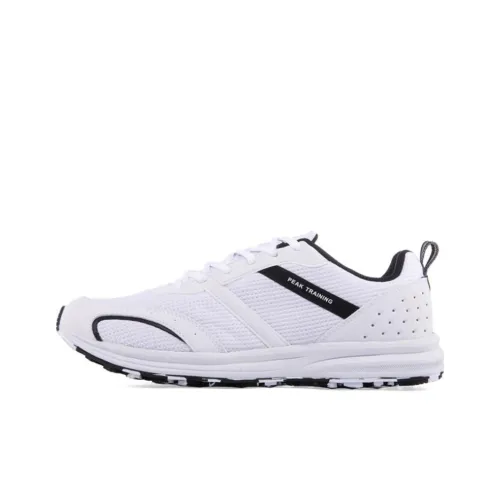 PEAK Износостойкие Низкие Беговые кроссовки Мужские Белые