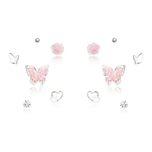 D.K.X Серебро S925 Серьги-гвоздики Женские