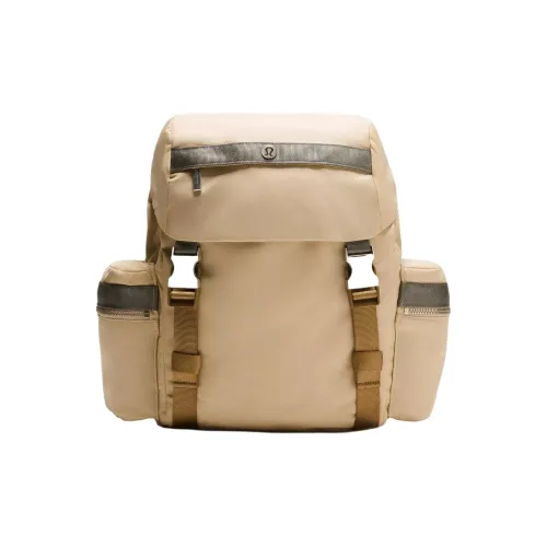 lululemon Нейлон Рюкзак Мини Unisex Light CAMEL Коричневый Серый Зеленый