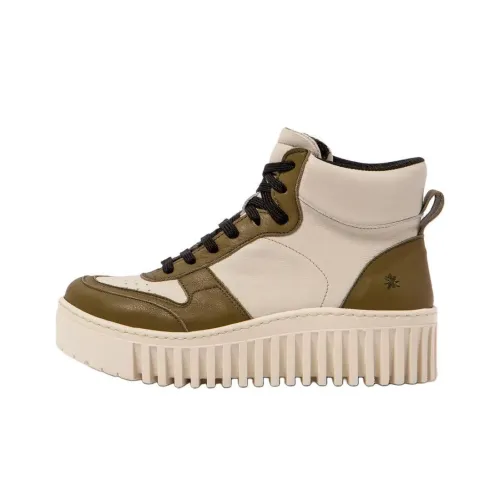 Art Brighton Ботильоны 4CM Женские Бежево-зеленый