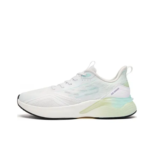 QIAODAN Boundless 5,0 Амортизация Низкий Топ Беговые кроссовки Женские Белый Зеленый