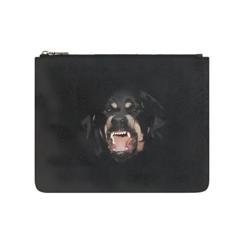 Givenchy Клатч из искусственной кожи большой мужской черный