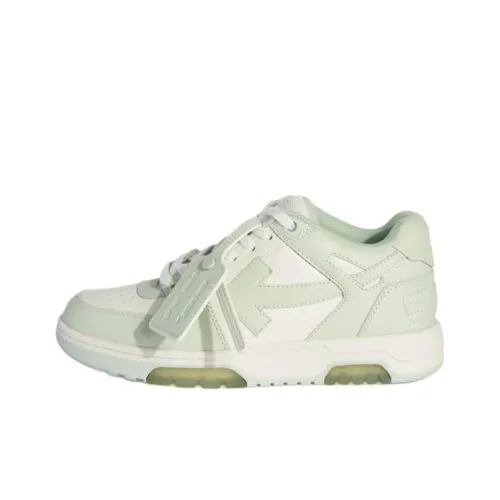 Off Белый Out Of Office Низкие Кроссовки для скейтбординга Женские Зеленые
