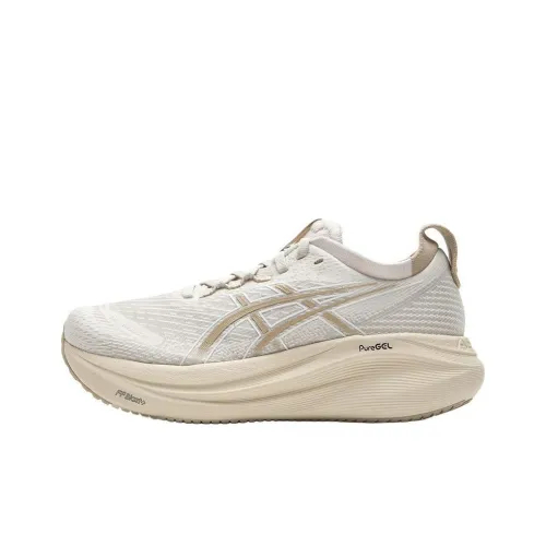Asics Гель Nimbus 27 Беговые кроссовки Низкий топ Коричневый серый Женские