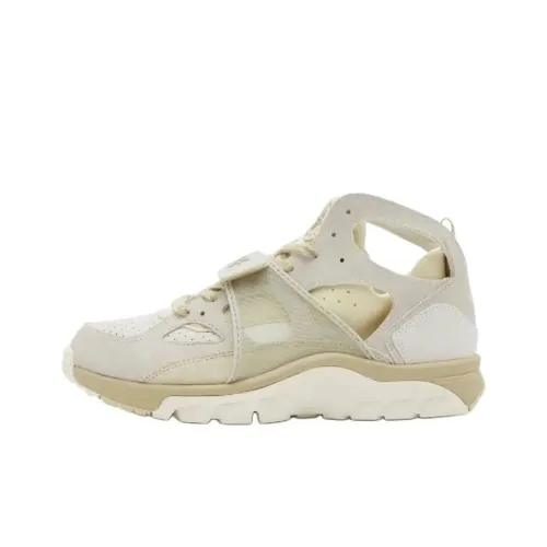 Nike Air Trainer Huarache Slip-resistant Abrasion-resistant MID Топ Винтажные баскетбольные кроссовки Unisex Light Khaki