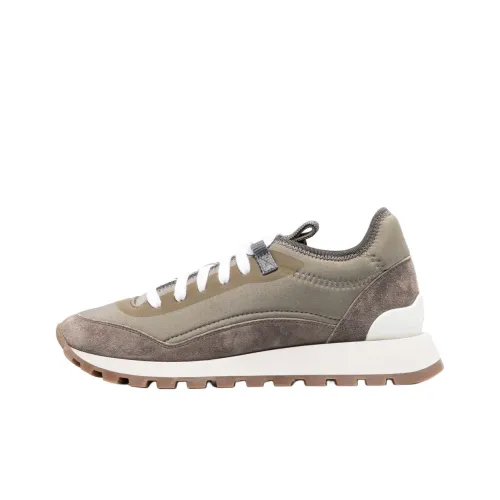 BRUNELLO CUCINELLI Низкий топ Повседневная обувь Женская Серый