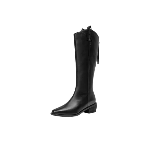 GUDIANFENGDU Высокие сапоги на каблуке 5 см Женские