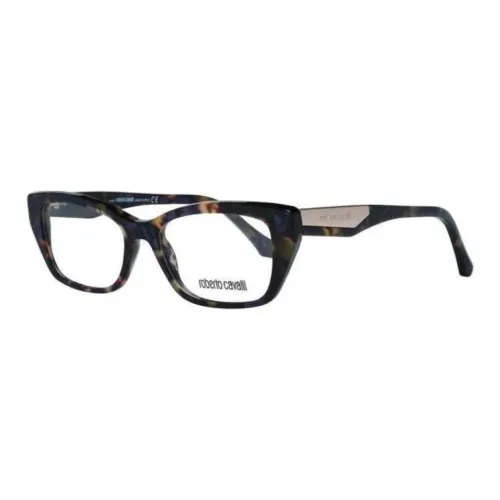 Roberto Cavalli Пластик Нерегулярная форма Оправы для очков Женские Коричневый