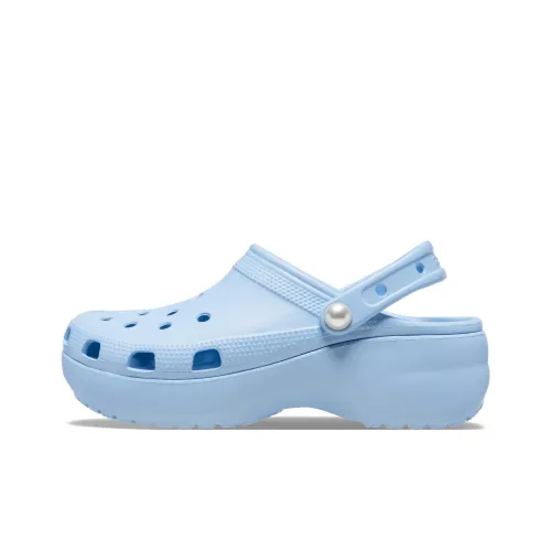 Crocs Классический Платформа Жемчужный Clog Сабо Женские Синий