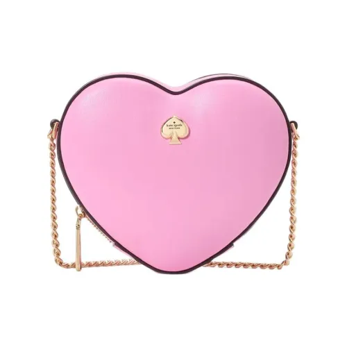 Kate Spade Искусственная кожа Сердце-образная сумка сумка через плечо мини женская розовая
