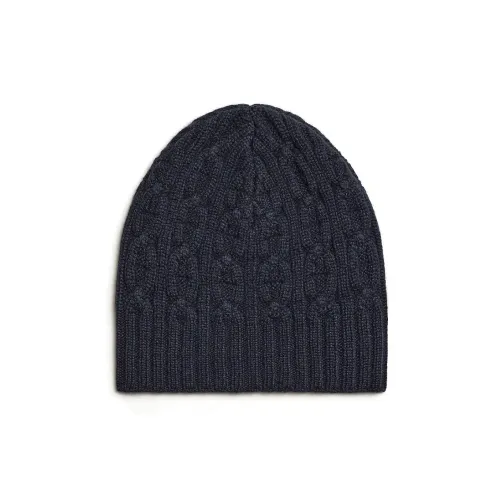 HERMES Кашемир Шапки-бини Мужской Морской Синий
