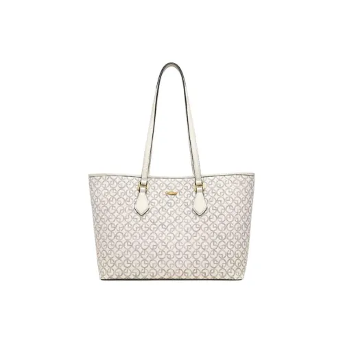 GOLDLION PVC Тоут Сумка Сумка для покупок Сумка на плечо Большая Женская Экрю Коричневый Коричневый