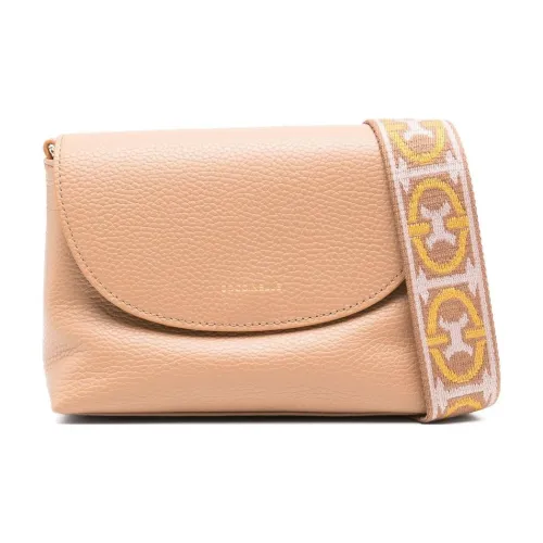 COCCINELLE Телячья кожа Сумка через плечо Мини Женская Верблюжий Коричневый