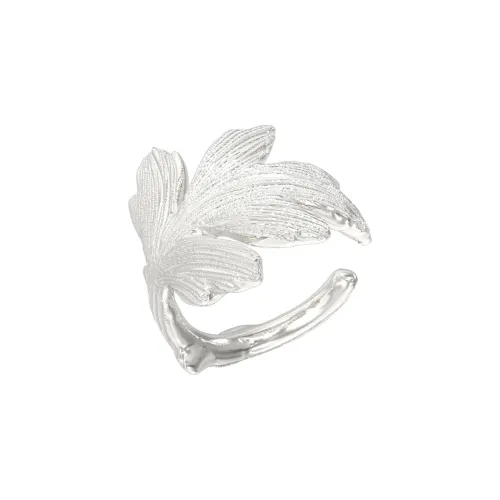 Mouhooland 925 стерлинговое серебро кольца с покрытием из белого золота унисекс