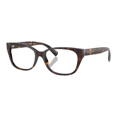 TIFFANY CO. Нерегулярная форма оправы для очков унисекс коричневый