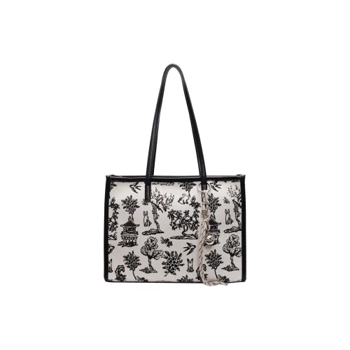 Versman Ткань Сумка через плечо Сумка Большая Женская Черная Коричневая