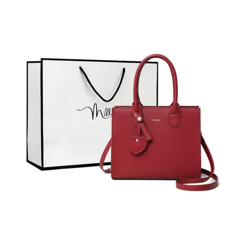 MILLIE'S Сумка через плечо из коровьей кожи женская красная синяя