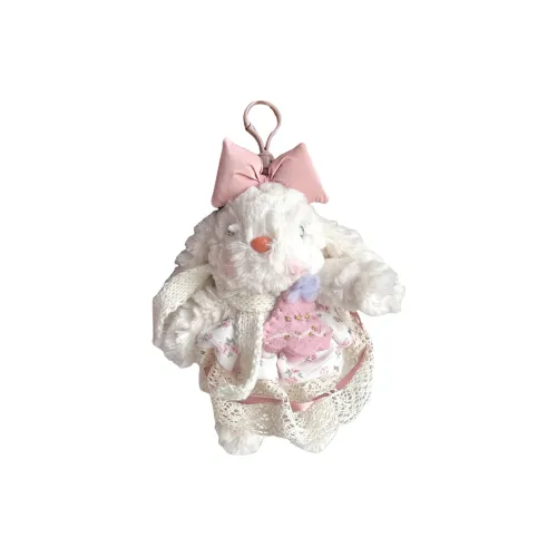 Dolls And Bears Dance WHITE RABBIT Ваза Маргаритка Кролик Длинные Уши Кролик Брелок Куклы Плюшевая Подвеска 15 см Рекомендуемая Высота