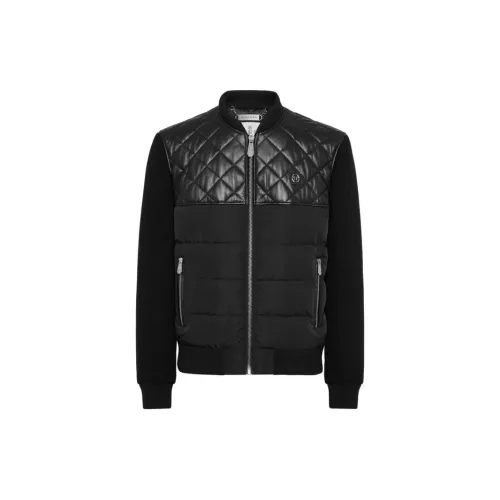 PHILIPP PLEIN Черный Мужской Пуховик
