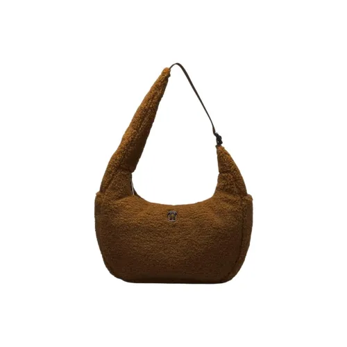 lululemon Брушированная ткань Сумка через плечо Мини Женская Карамель