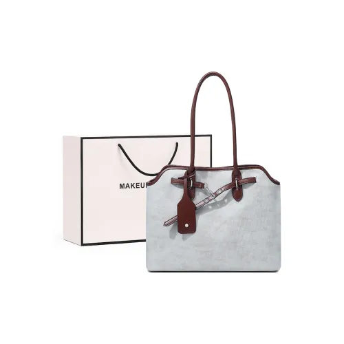 MAKEUP KITTEN ПУ (полиуретан) Work Date Сумка Тоут Сумка Сумка через плечо Стандартная Женская Светло-синий Хаки