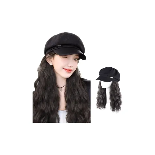 MUYAN Осенний Зимний Мода Берет с Завитыми Волнами Полная Голова COVER