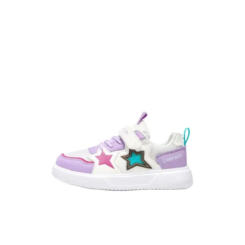 DEERWAY Противоскользящий Устойчивый к износу Легкий Амортизация Низкий Топ Детские Лайфстайл Обувь Светлая Лаванда Детский