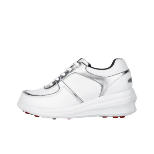 PGM Golf Shoes Низкий Топ Белый Серебряный Женский