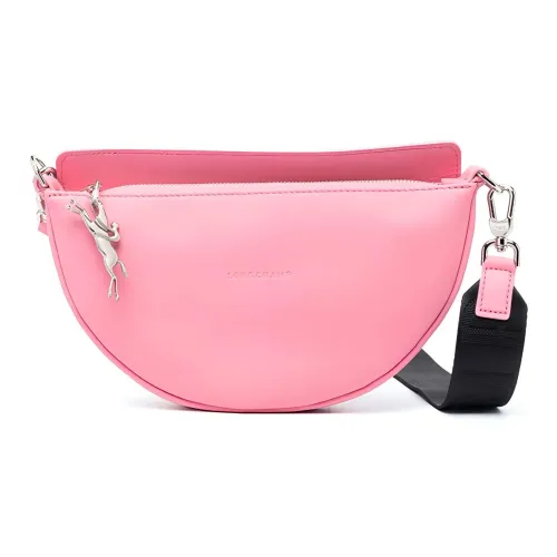 LONGCHAMP Smile Телячья кожа Седло Сумка Сумка через плечо Маленькая Женская Розовая