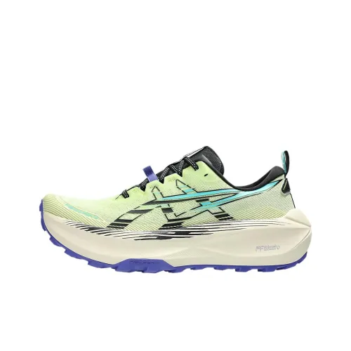 ASICS TRABUCO Max 4 Дышащие Низкие Кроссовки для Беговых Пути Мужские Черные Зеленые