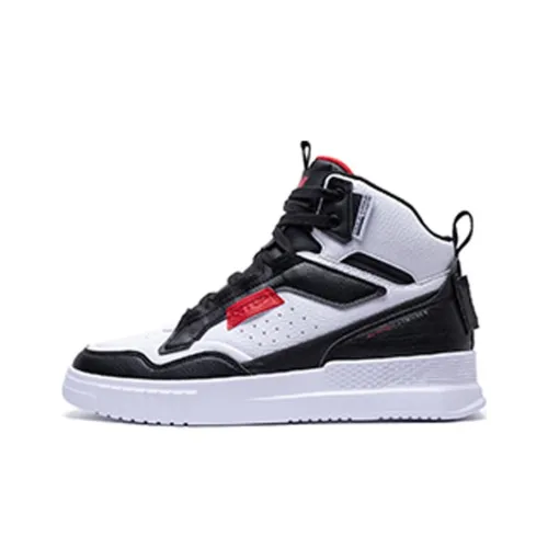 XTEP Легкий Skateboard High-Top Обувь Мужская Черный Белый