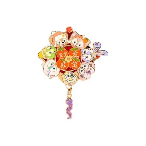 Disney StellaLou 2025 Новый год Даффи Коллекция Линабелл Вращающееся Украшение Шанхайский Дисней Значки