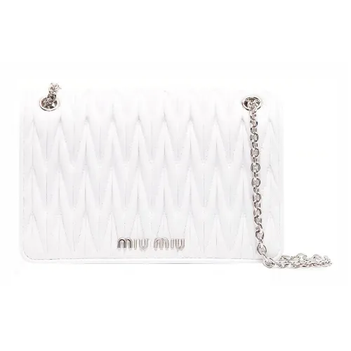 MIU MIU Сумка через плечо из кожи сумка на плечо женская белая