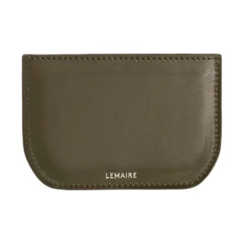 Lemaire Телячья кожа Держатель для карт Женский Хаки зеленый